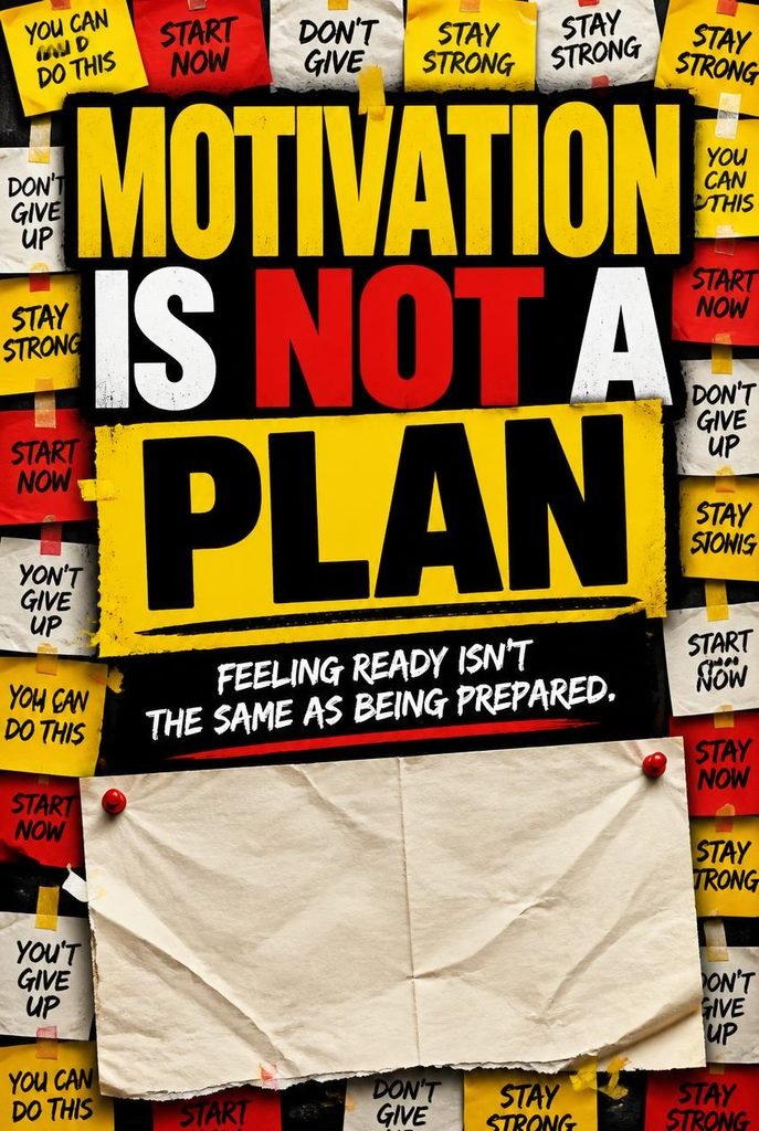 Motivation is not a plan - building healthy habits