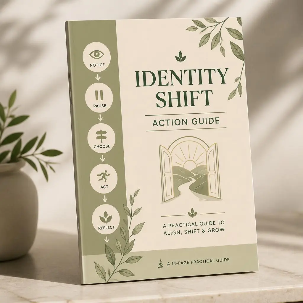 The Identity Shift Action Guide - practical framework for turning insight into everyday change by Goran Pejić