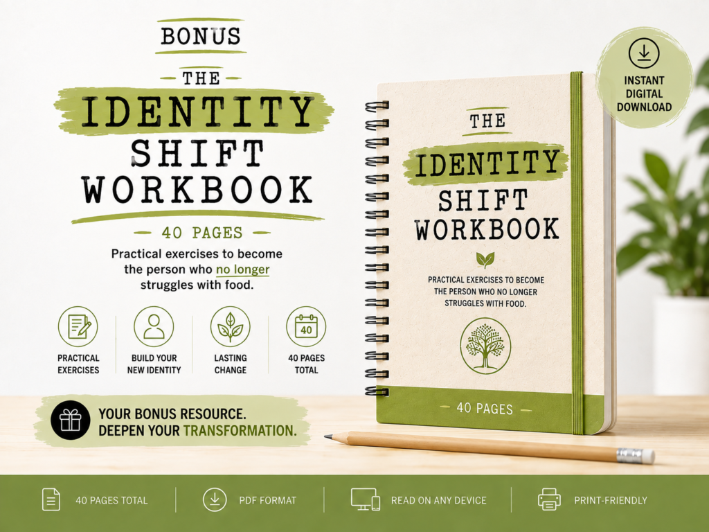 The Identity Shift Workbook cover, guided reflection exercises